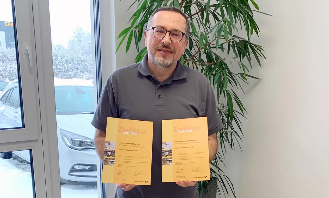 Post-Versand 2026:  Ihr zertifizierter Vorteil bei Mailings - stegu Druckcenter